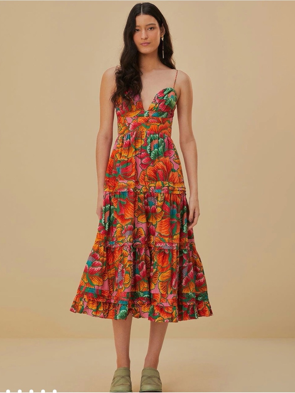 FARM Rio Pink Beaded Spring Sleeveless Maxi Dress